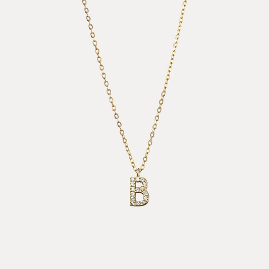 Thin Initial Necklace