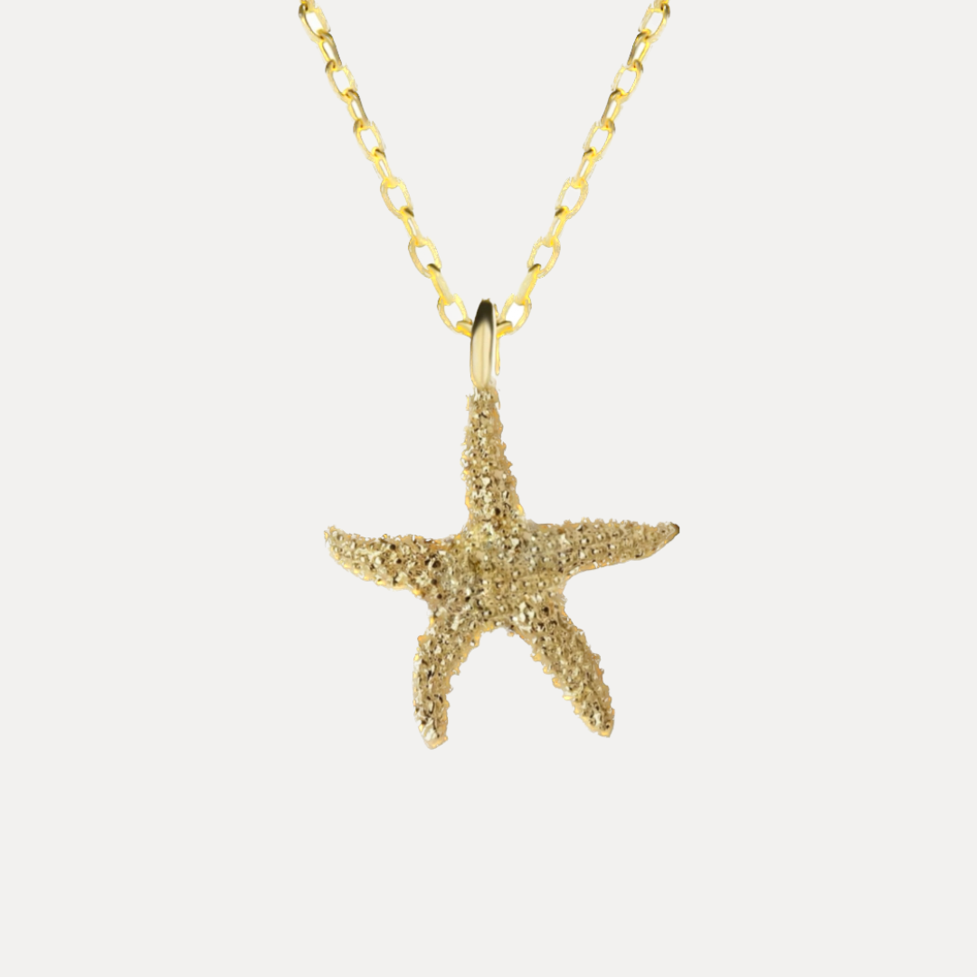 Starfish Necklace Gold