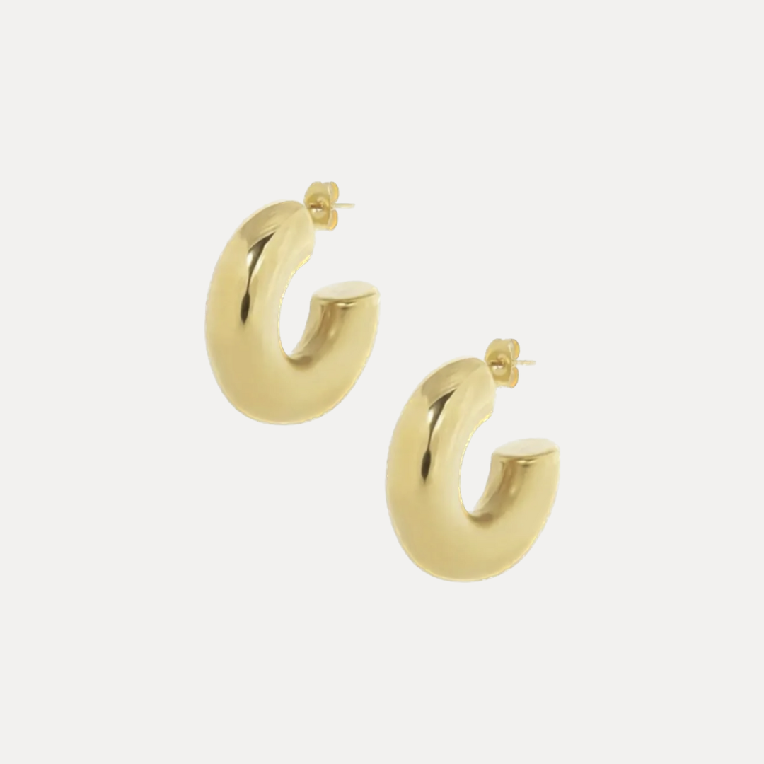 Bold Hoop Earrings Gold