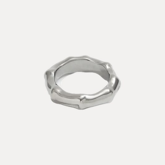 Bamboo Ring Silver